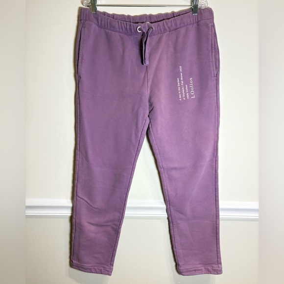 LOOLIOS HEPHAESTUS SWEATPANTS Men’s Drawstring Purple Large - Picture 2 of 7